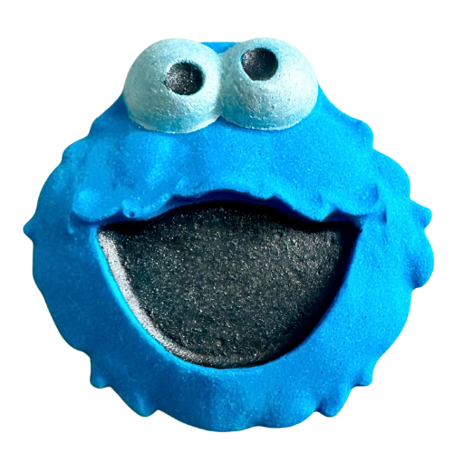 Blue monster bath bomb