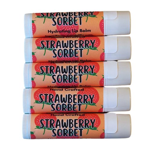 Strawberry sorbet lip balm